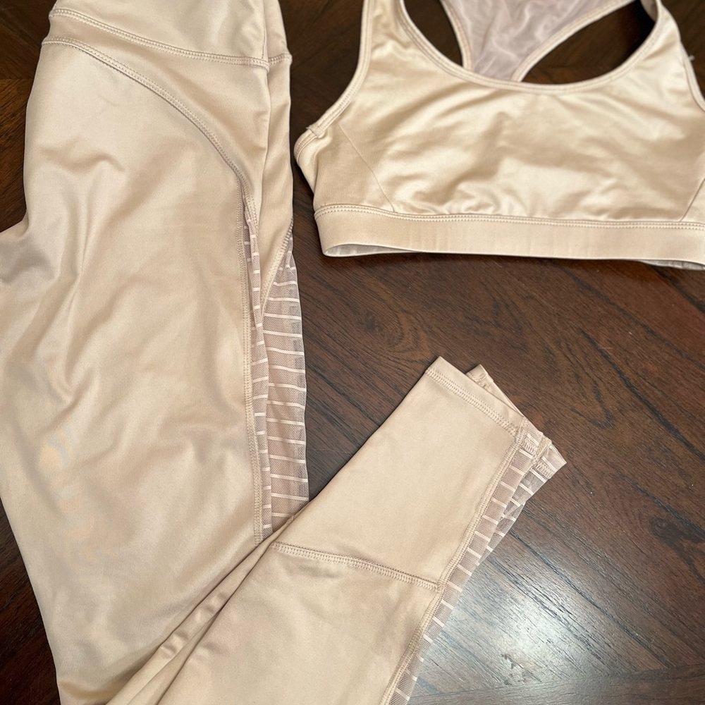 Forever 21 - athletic set- size S, tan, never worn